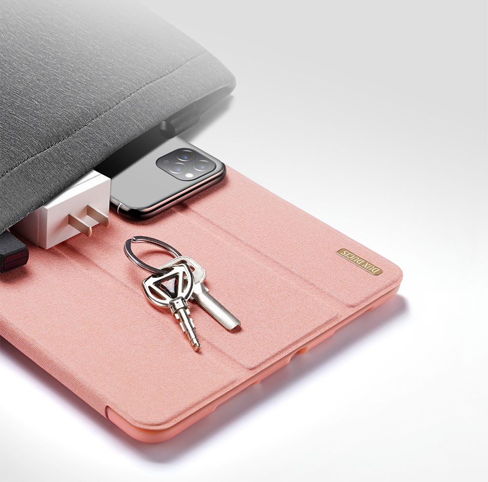 Dux Ducis Domo Apple iPad Mini 6 Hoes Tri-Fold Book Case Roze afbeelding 8