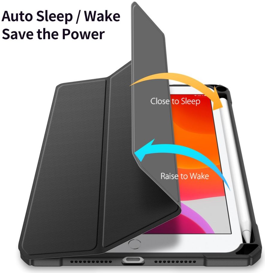 Dux Ducis Toby Apple iPad Mini 7/6 Hoes Tri-Fold Book Case Zwart afbeelding 4