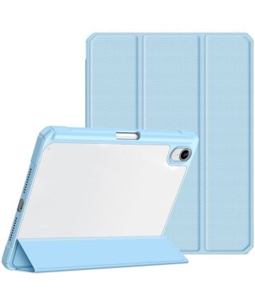Dux Ducis Toby Apple iPad Mini 6 Hoes Tri-Fold Book Case Blauw Hoesjes