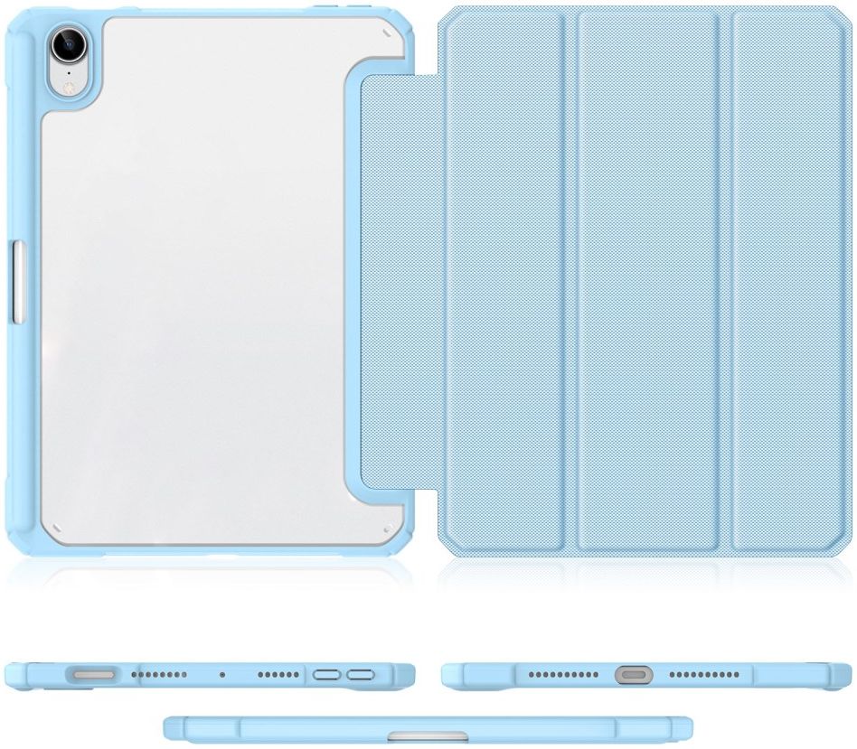 Dux Ducis Toby Apple iPad Mini 7/6 Hoes Tri-Fold Book Case Blauw afbeelding 2