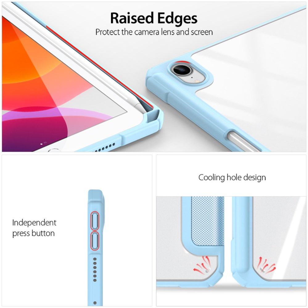 Dux Ducis Toby Apple iPad Mini 7/6 Hoes Tri-Fold Book Case Blauw afbeelding 3