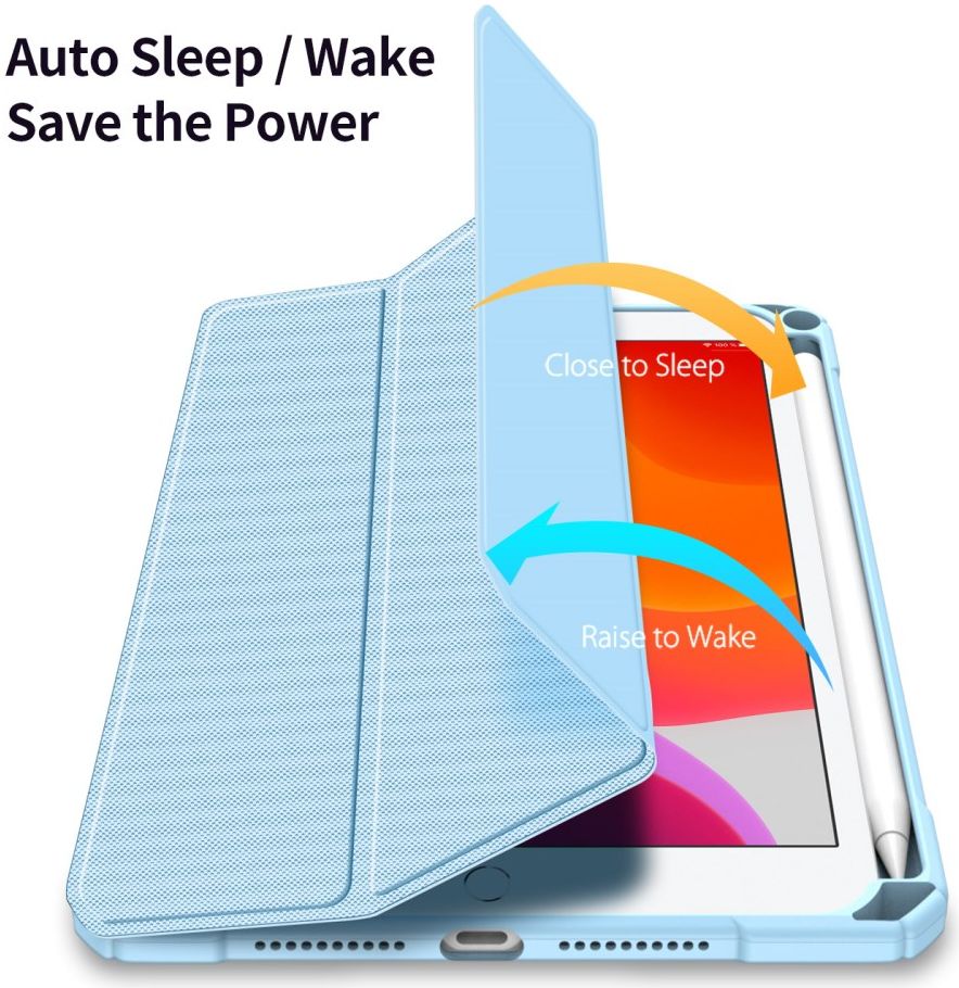 Dux Ducis Toby Apple iPad Mini 7/6 Hoes Tri-Fold Book Case Blauw afbeelding 4