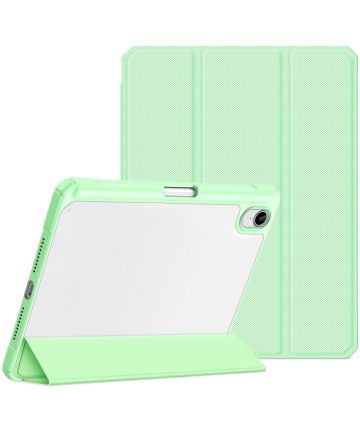 Dux Ducis Toby Apple iPad Mini 6 Hoes Tri-Fold Book Case Groen Hoesjes