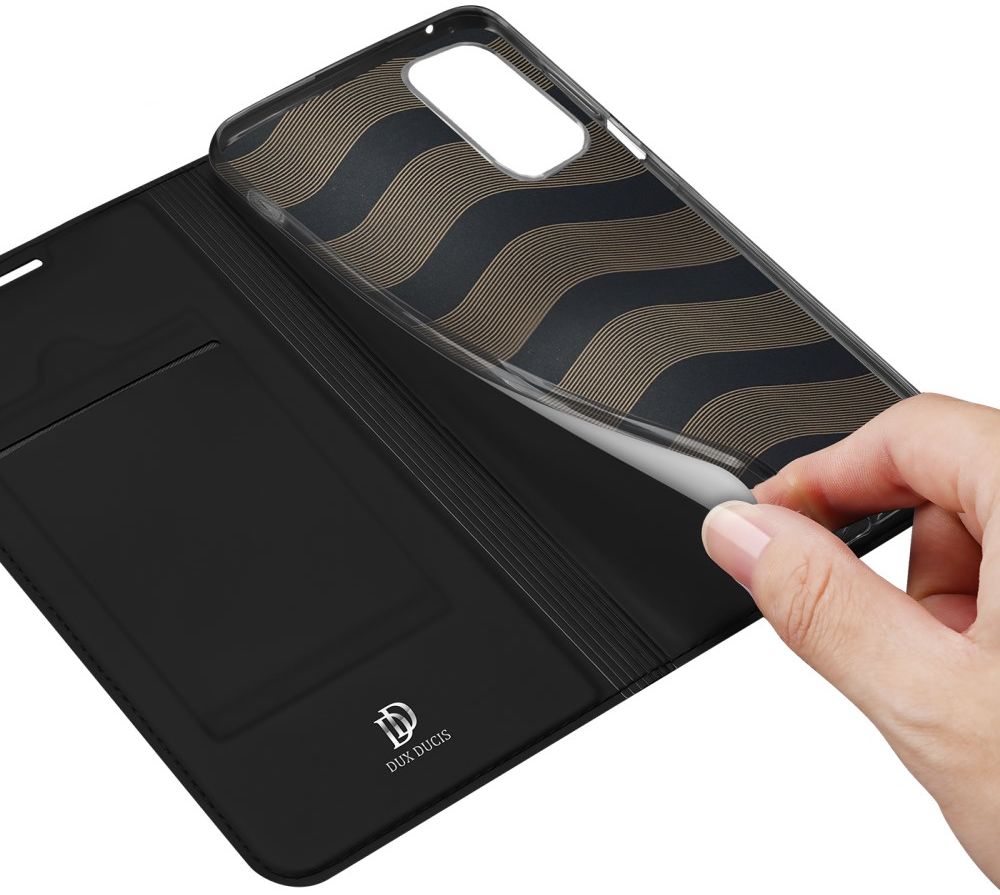 Dux Ducis Skin Pro Motorola Edge 20 Pro Hoesje Wallet Book Case Zwart afbeelding 5