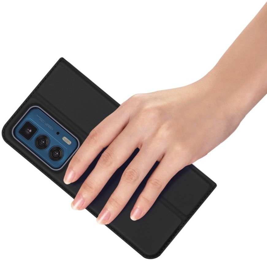 Dux Ducis Skin Pro Motorola Edge 20 Pro Hoesje Wallet Book Case Zwart afbeelding 6