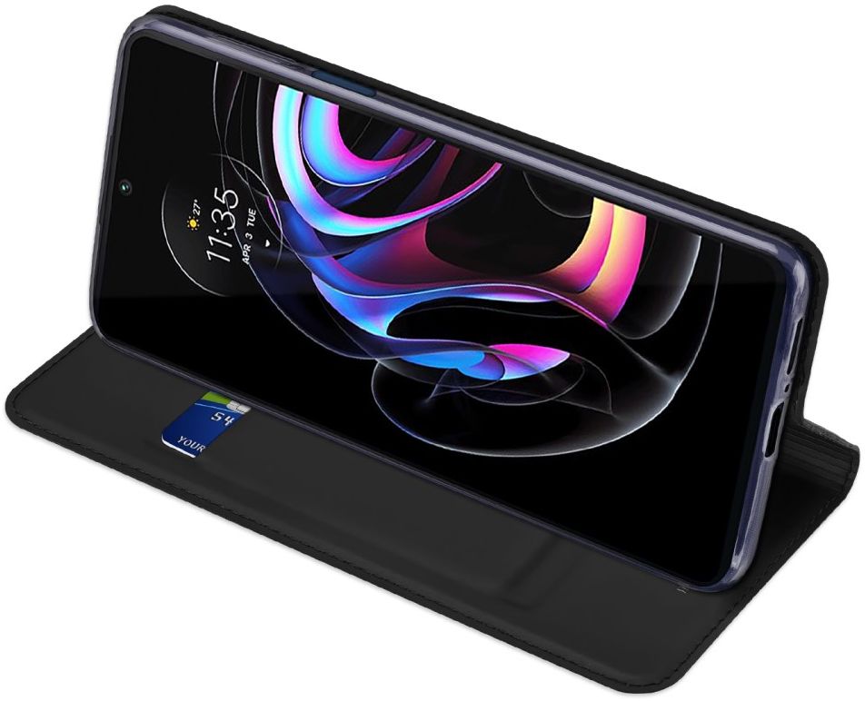 Dux Ducis Skin Pro Motorola Edge 20 Pro Hoesje Wallet Book Case Zwart afbeelding 7