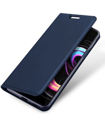 Dux Ducis Skin Pro Motorola Edge 20 Pro Hoesje Wallet Book Case Blauw Hoesjes