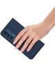 Dux Ducis Skin Pro Motorola Edge 20 Pro Hoesje Wallet Book Case Blauw