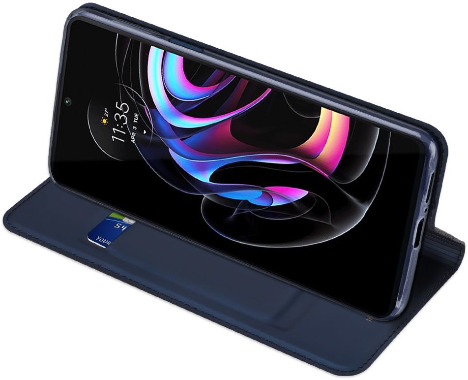 Dux Ducis Skin Pro Motorola Edge 20 Pro Hoesje Wallet Book Case Blauw afbeelding 8
