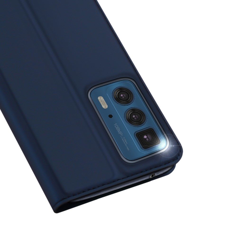 Dux Ducis Skin Pro Motorola Edge 20 Pro Hoesje Wallet Book Case Blauw afbeelding 9