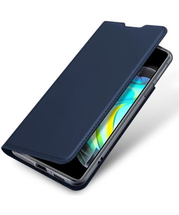 Dux Ducis Skin Pro Motorola Edge 20 Hoesje Wallet Book Case Blauw Hoesjes