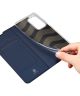 Dux Ducis Skin Pro Motorola Edge 20 Hoesje Wallet Book Case Blauw