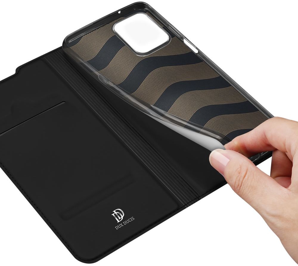Dux Ducis Skin Pro Motorola Edge 20 Lite Hoesje Wallet Book Case Zwart afbeelding 4