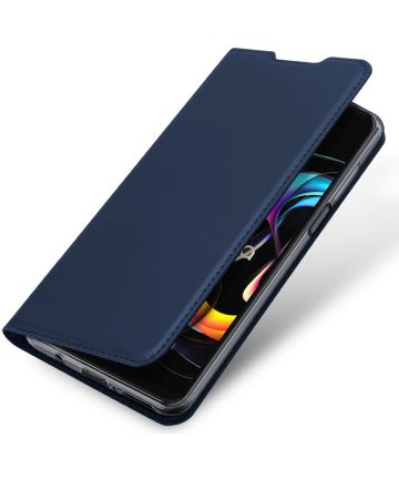 Dux Ducis Skin Pro Motorola Edge 20 Lite Hoesje Wallet Book Case Blauw Hoesjes