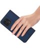 Dux Ducis Skin Pro Motorola Edge 20 Lite Hoesje Wallet Book Case Blauw