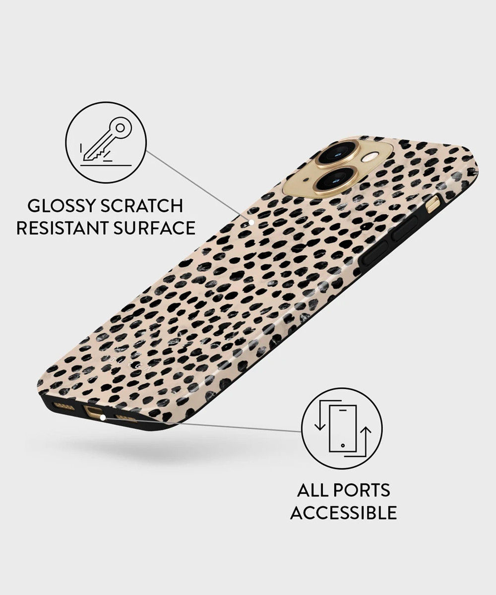 Burga Tough Case Apple iPhone 13 Hoesje Almond Latte Print afbeelding 10