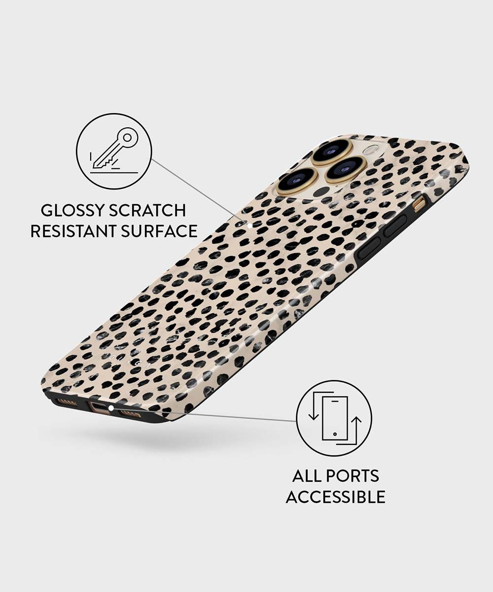 Burga Tough Case Apple iPhone 13 Pro Hoesje Almond Latte Print afbeelding 4