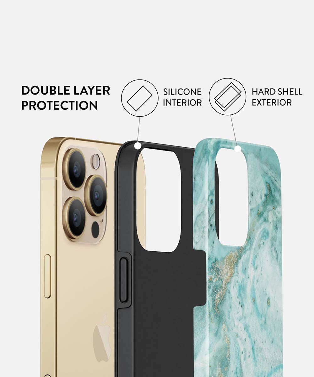 Burga Tough Case Apple iPhone 13 Pro Hoesje Uluwatu Waves Print afbeelding 2