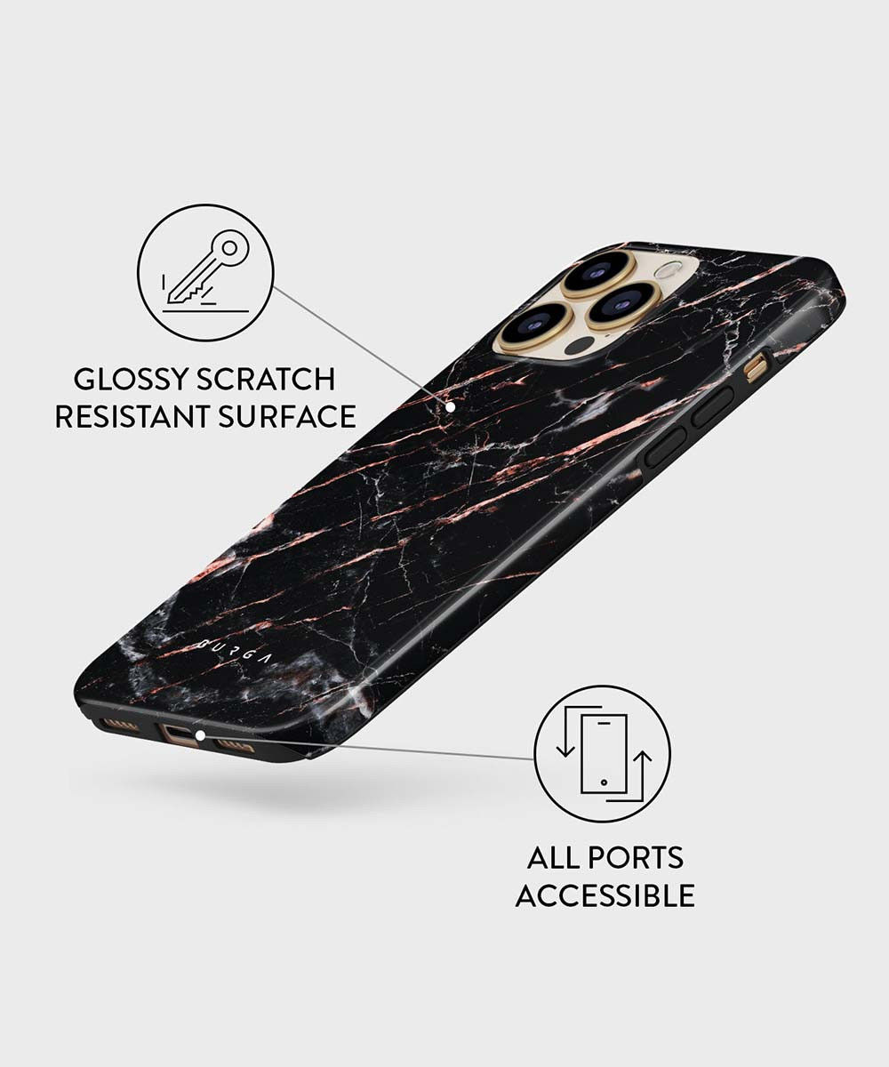 Burga Tough Case Apple iPhone 13 Pro Max Hoesje Rose Gold Marble afbeelding 3