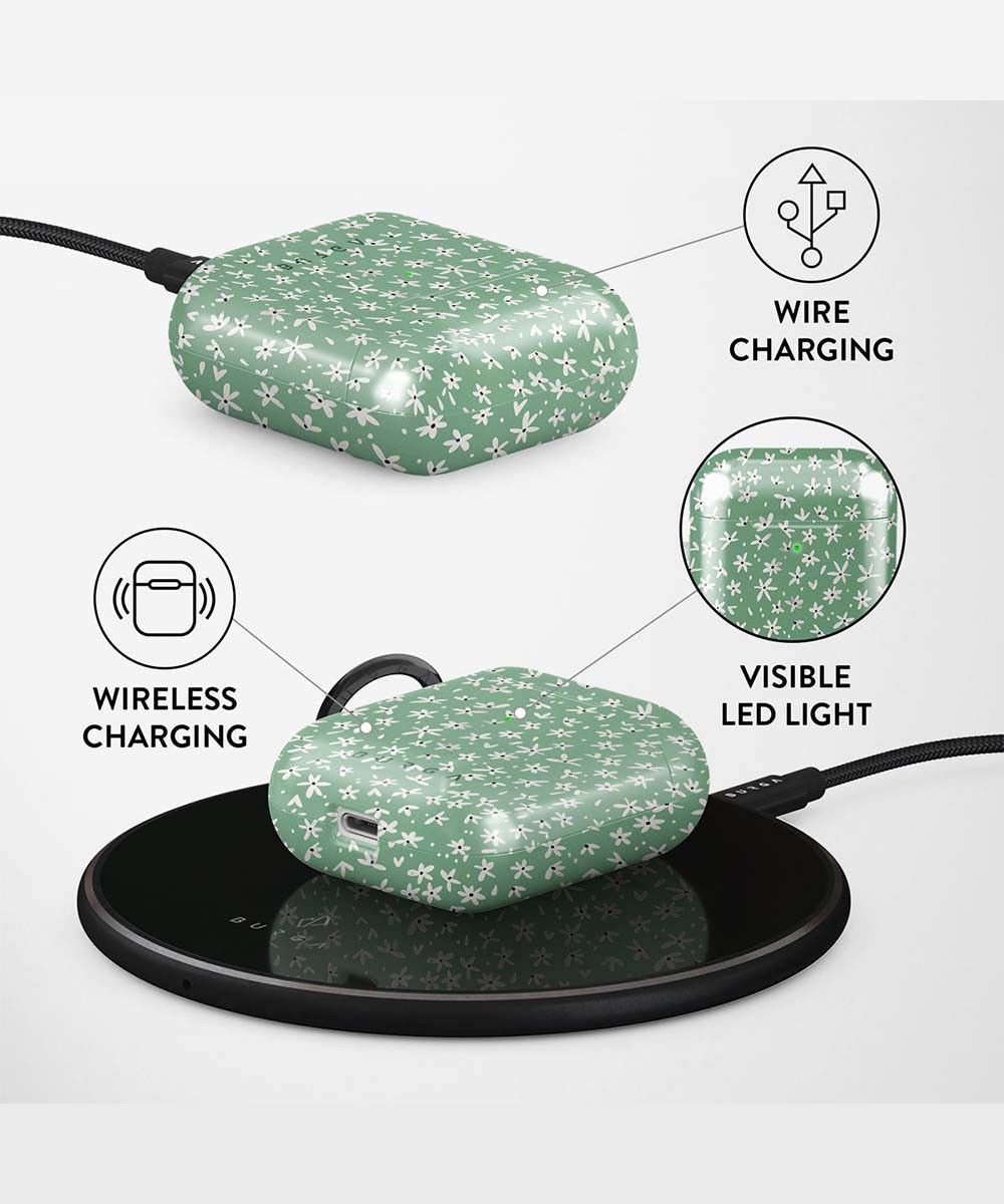 Burga Tough Case Apple AirPods 1/2 Hoesje Lush Meadows afbeelding 3