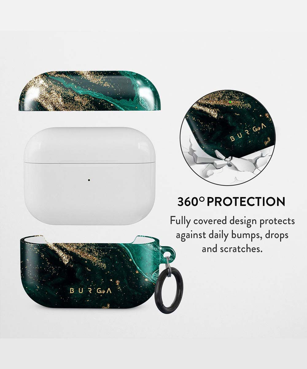 Burga Tough Case Apple AirPods Pro Hoesje Emerald Pool afbeelding 2