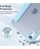 ESR Rebound Hybrid Apple iPad Mini 6 Hoes Tri-Fold Book Case Blauw