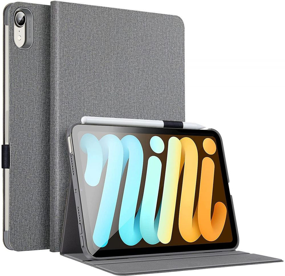 ESR Urban Premium Apple iPad Mini 6 Hoes Tri-Fold Book Case Grijs afbeelding 1