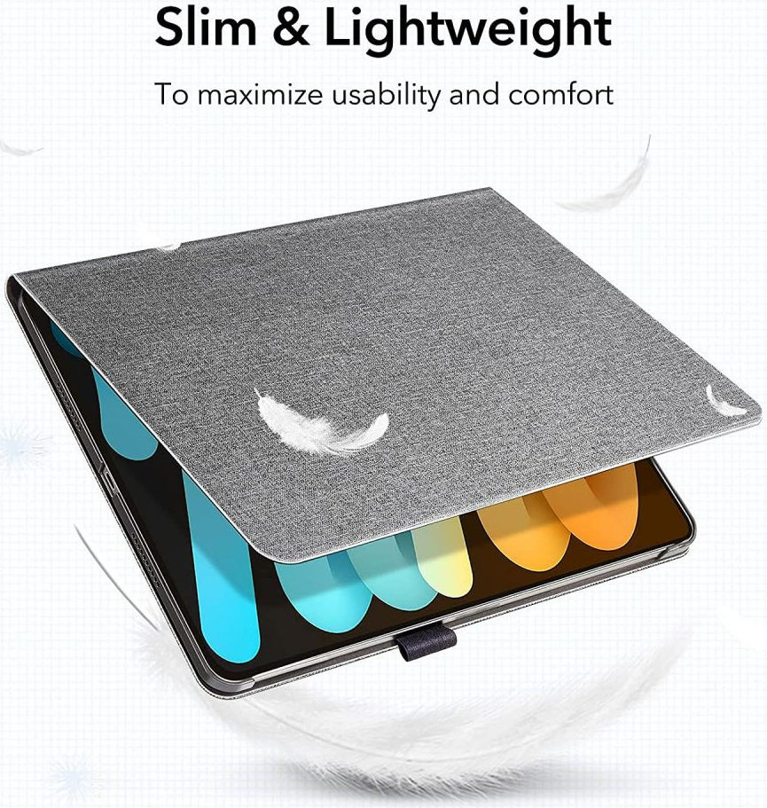 ESR Urban Premium Apple iPad Mini 6 Hoes Tri-Fold Book Case Grijs afbeelding 8