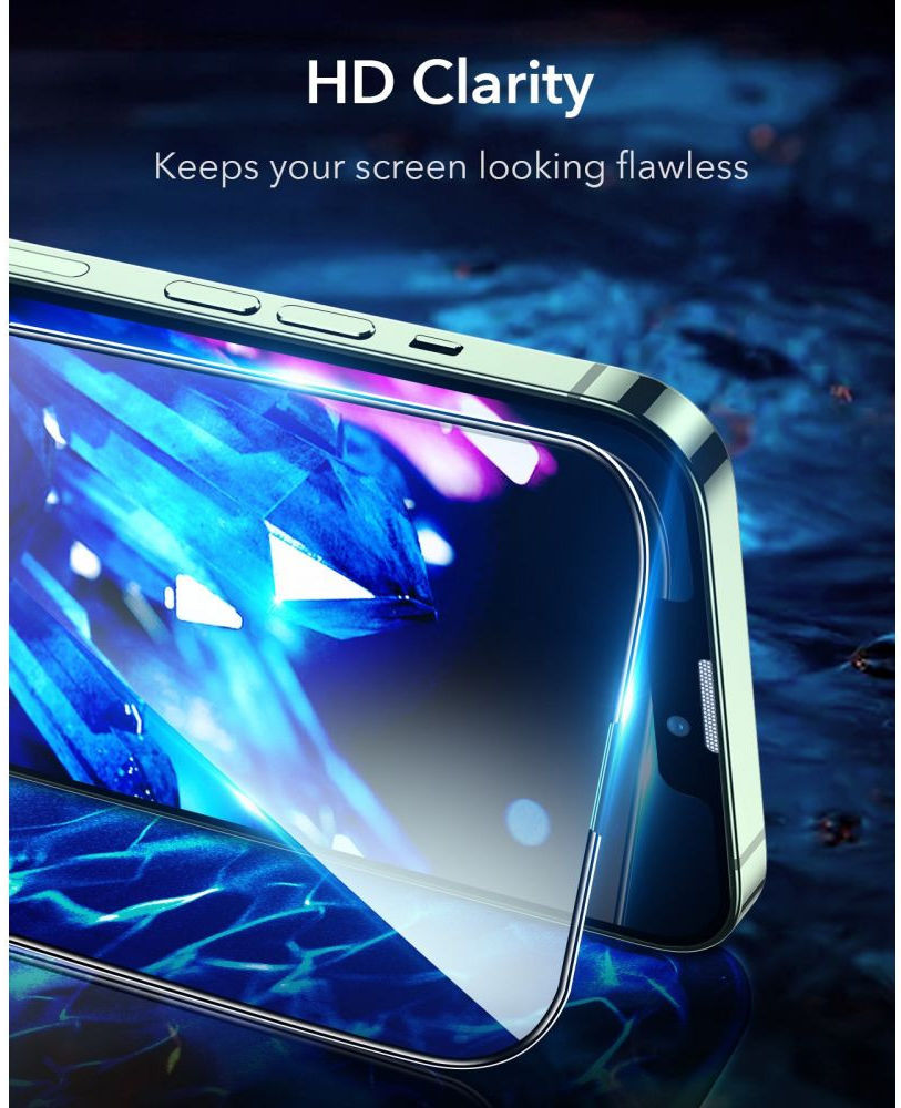ESR Apple iPhone 13 Pro Max Screen Protector met Montageframe (2-Pack) afbeelding 6