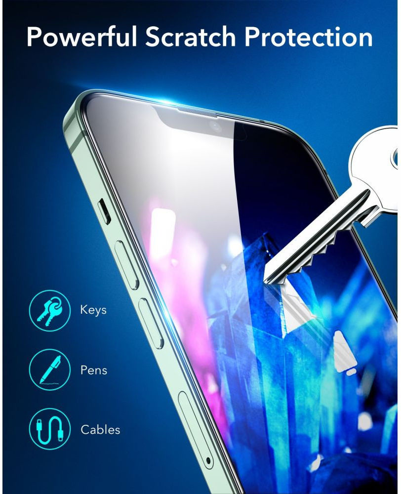 ESR Apple iPhone 13 Pro Max Screen Protector met Montageframe (2-Pack) afbeelding 7