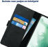 Rosso Deluxe Samsung Galaxy S22 Plus Hoesje Wallet Case Leer Zwart afbeelding 4