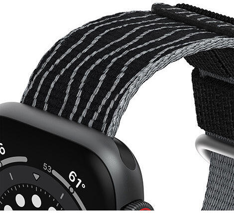LifeProof Apple Watch Band - 1-10/SE/Ultra - 49/46/45/44/42MM - Nylon - Zwart afbeelding 4