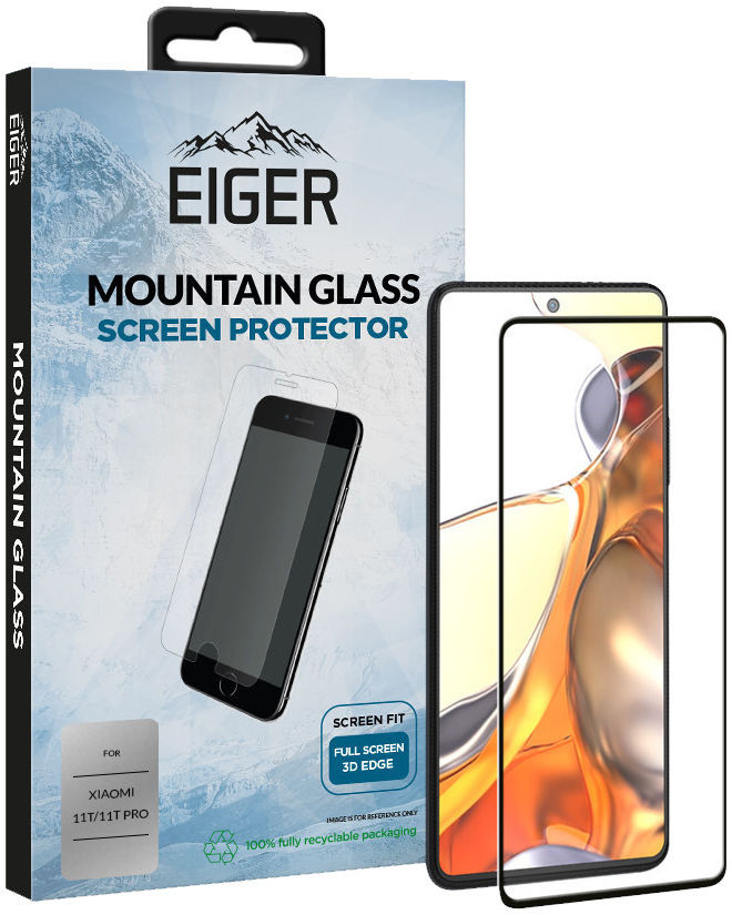 Eiger Xiaomi 11T / 11T Pro Tempered Glass Case Friendly Gebogen afbeelding 1