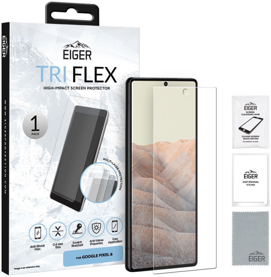 Eiger Google Pixel 6 Display Folie Screen Protector afbeelding 1