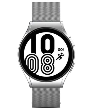 Origineel Samsung Galaxy Watch 4 44MM Bandje Milanese Staal Zilver Bandjes