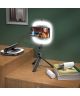 Hoco LED Ring Licht Tripod Statief Houder / Selfie Stick Zwart