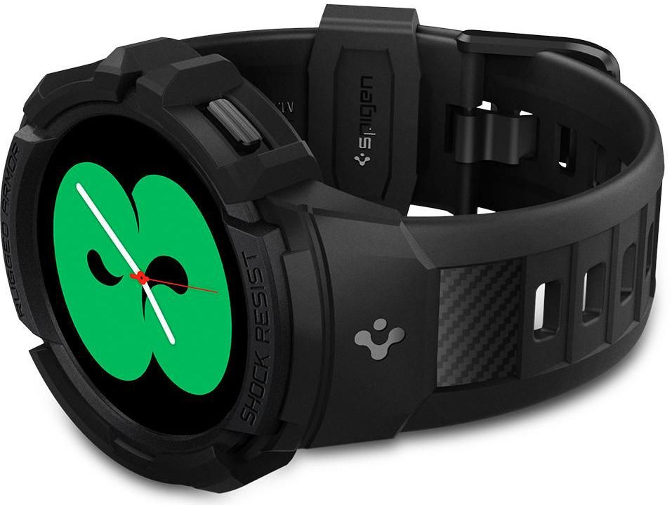 Spigen Rugged Armor Pro Samsung Watch 4 44MM Hoesje en Bandje Grijs afbeelding 9