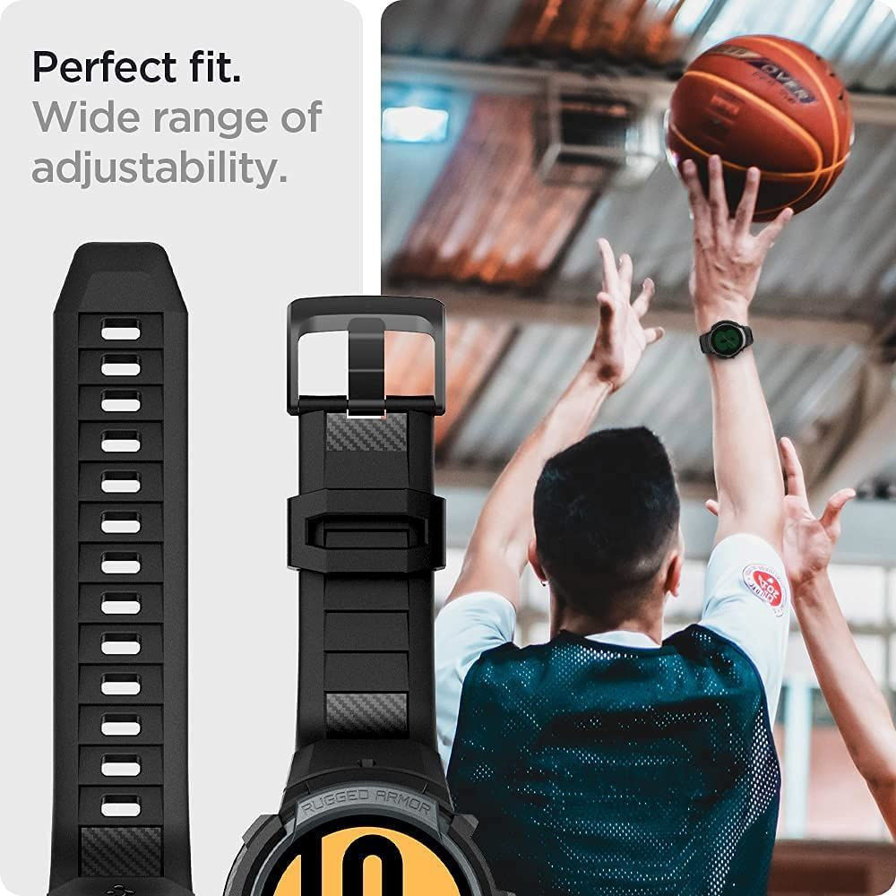 Spigen Rugged Armor Pro Samsung Watch 4 44MM Hoesje en Bandje Grijs afbeelding 4