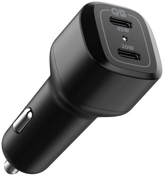 Spigen PC2000 PowerArc Fast Charge Autolader 65W PD en QC 3.0 Zwart afbeelding 1