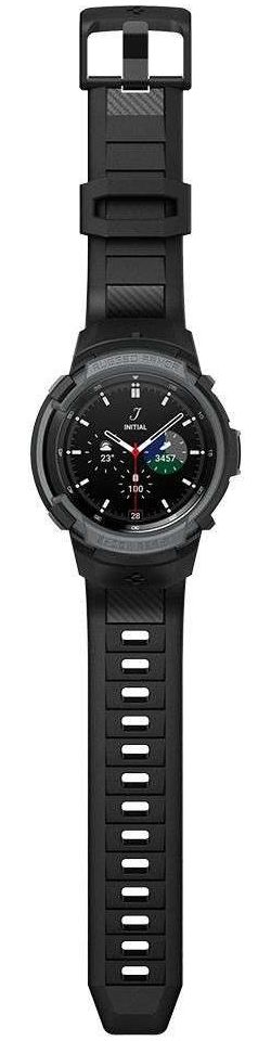 Spigen Rugged Armor Pro Samsung Galaxy Watch 4 46MM Case Bandje Grijs afbeelding 10