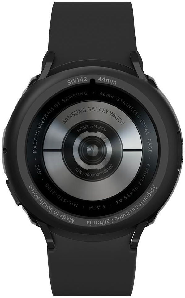 Spigen Liquid Air Samsung Galaxy Watch 4 44MM Hoesje Zwart afbeelding 7