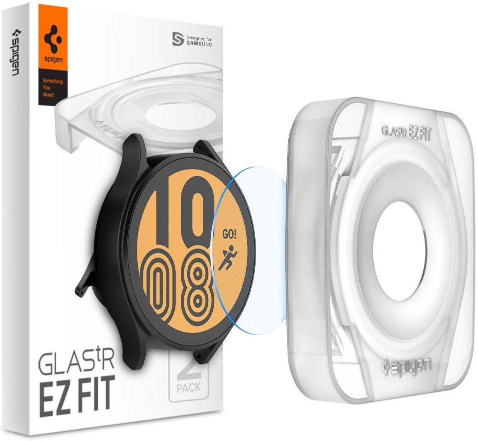 Spigen Samsung Galaxy Watch 4 44MM Screen Protector met Montageframe afbeelding 1