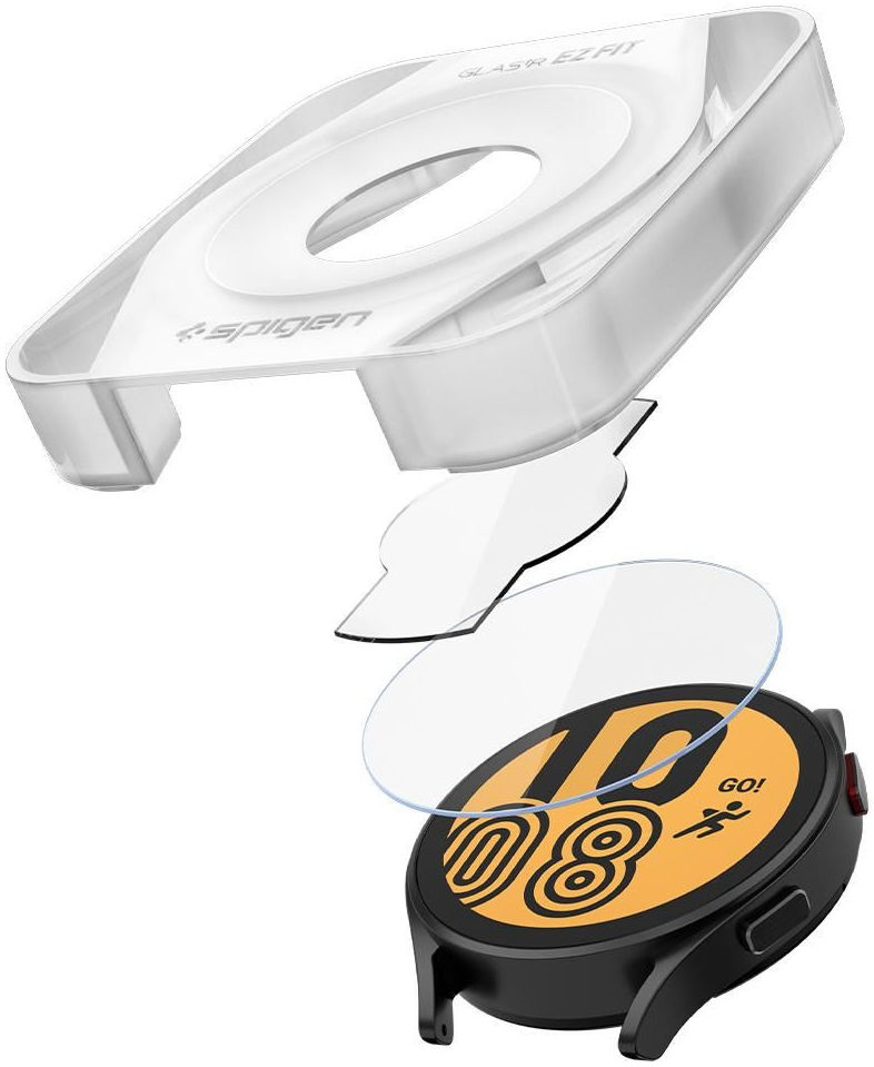 Spigen Samsung Galaxy Watch 4 44MM Screen Protector met Montageframe afbeelding 2