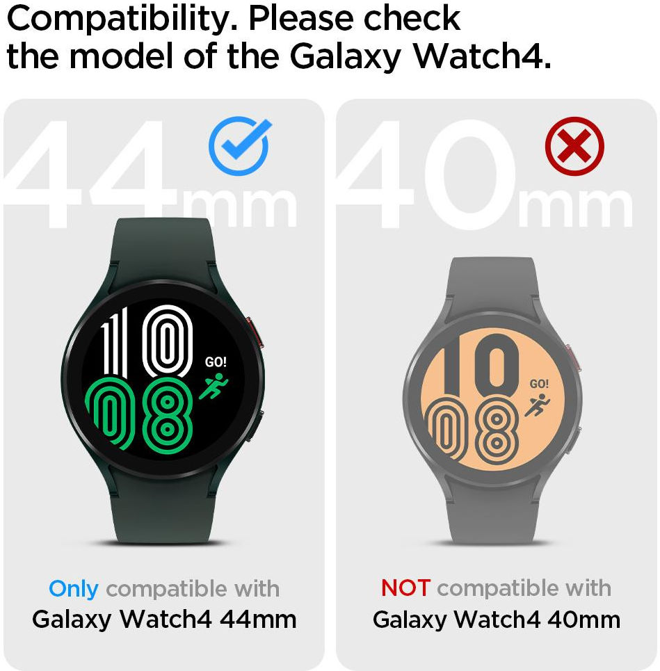 Spigen Ultra Hybrid Samsung Galaxy Watch 4 44MM Hoesje Transparant afbeelding 4