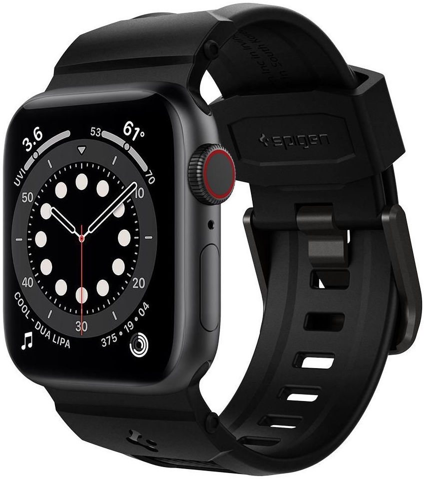 Spigen Rugged Band Apple Watch 41MM / 40MM / 38MM Bandje Zwart afbeelding 1