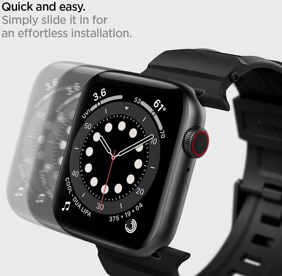 Spigen Rugged Band Apple Watch 41MM / 40MM / 38MM Bandje Zwart afbeelding 4