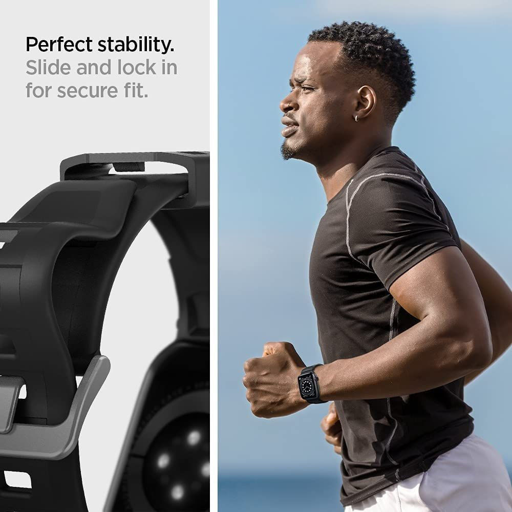 Spigen Rugged Band Apple Watch 41MM / 40MM / 38MM Bandje Zwart afbeelding 6