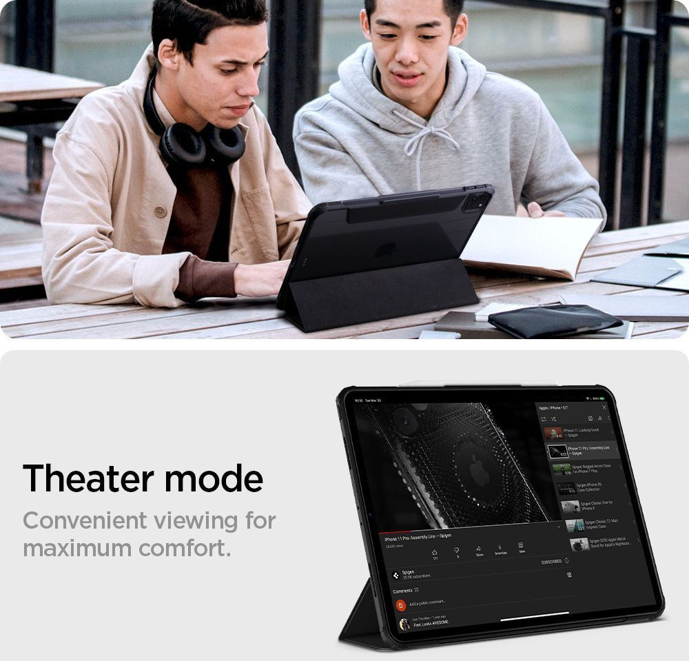 Spigen Ultra Hybrid Pro Apple iPad Pro 11 (2020/2021) Hoes Zwart afbeelding 7