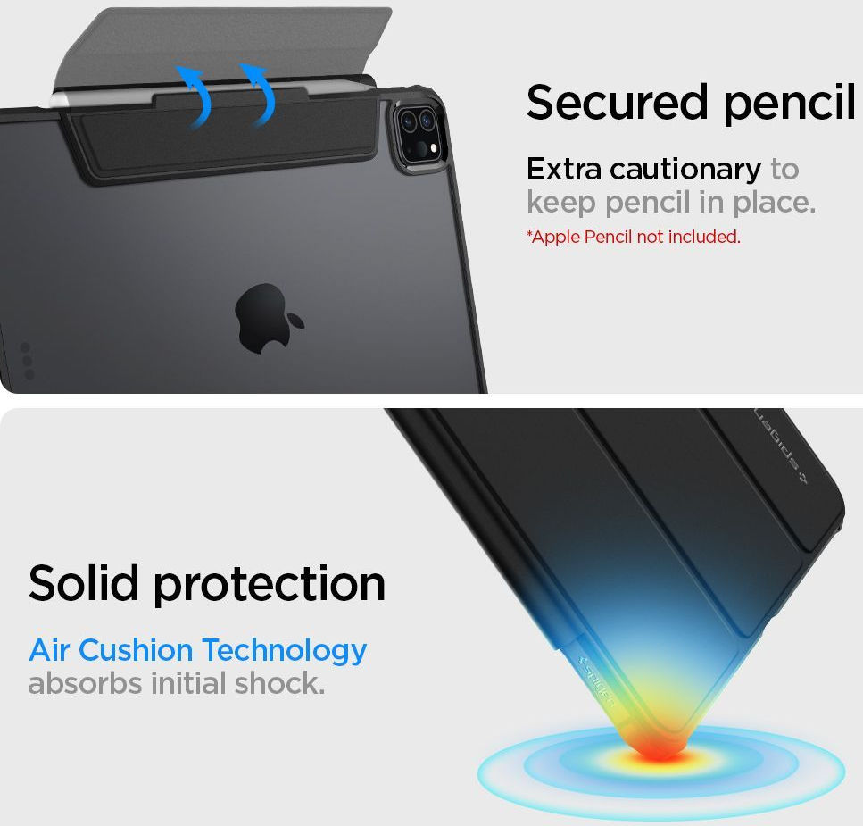 Spigen Ultra Hybrid Pro Apple iPad Pro 11 (2020/2021) Hoes Zwart afbeelding 9