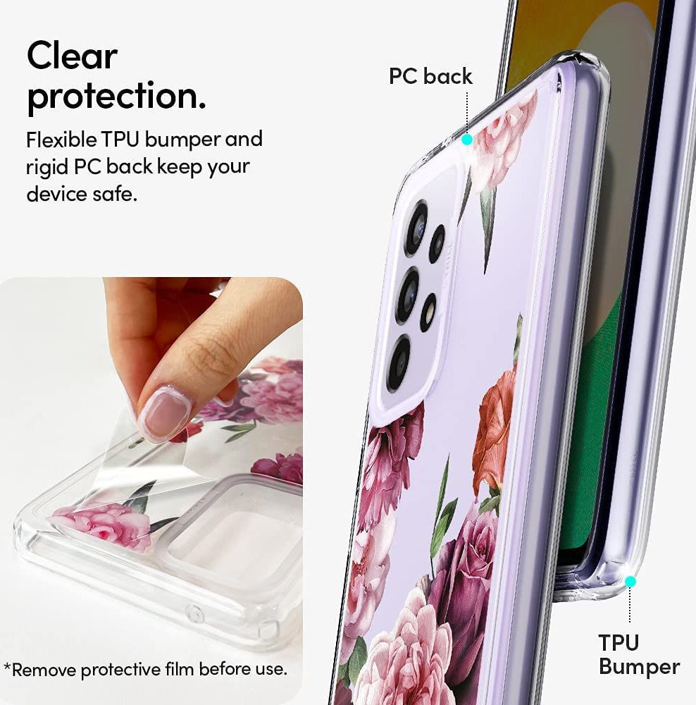 Spigen Ciel by Cyrill Cecile Samsung A52 / A52S Hoesje Rose Floral afbeelding 4